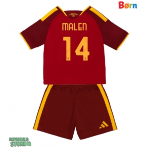 AS Roma Donyell Malen #14 Replika Babytøj Hjemmebanesæt Børn 2026-27 Kortærmet (+ Korte bukser)